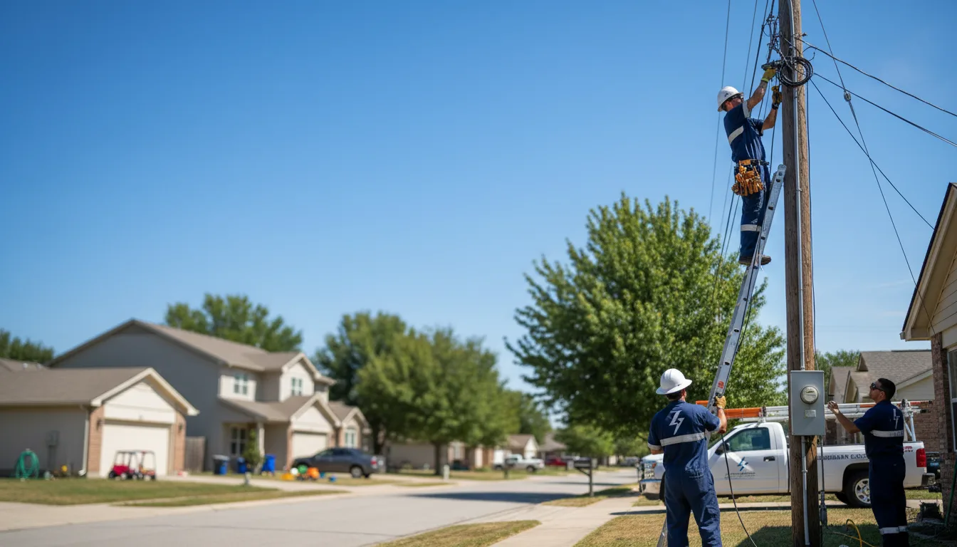 Residential electrician providing installation services in New Bavaria, OH